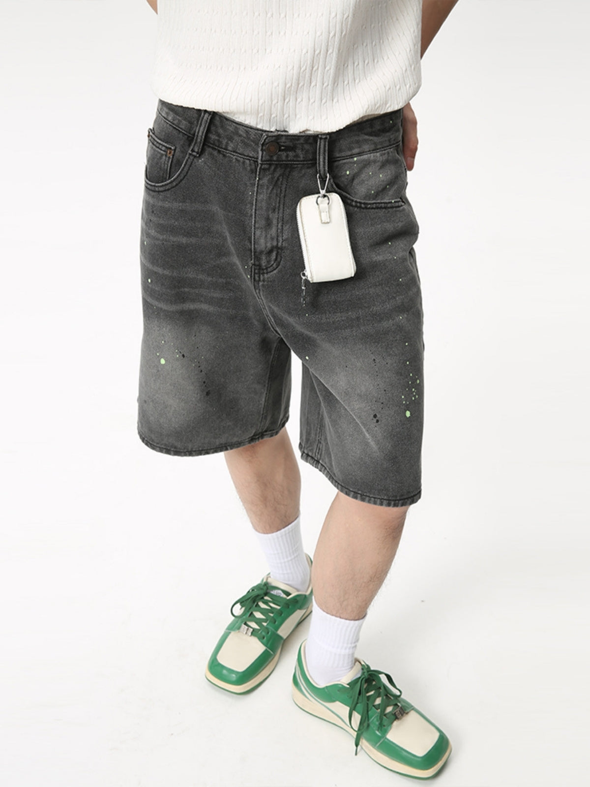 PAINTDOTS - Regular Basic Denim Shorts | Teenwear.eu