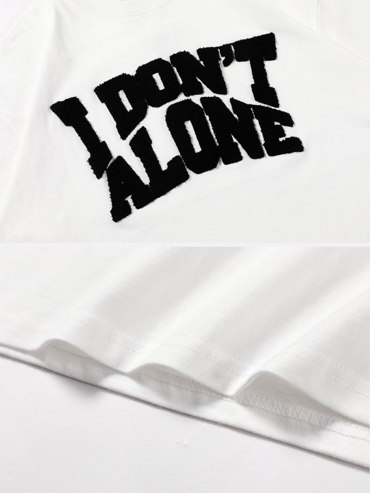 DON ALONE - Oversized Embroidered T-Shirt | Teenwear.eu