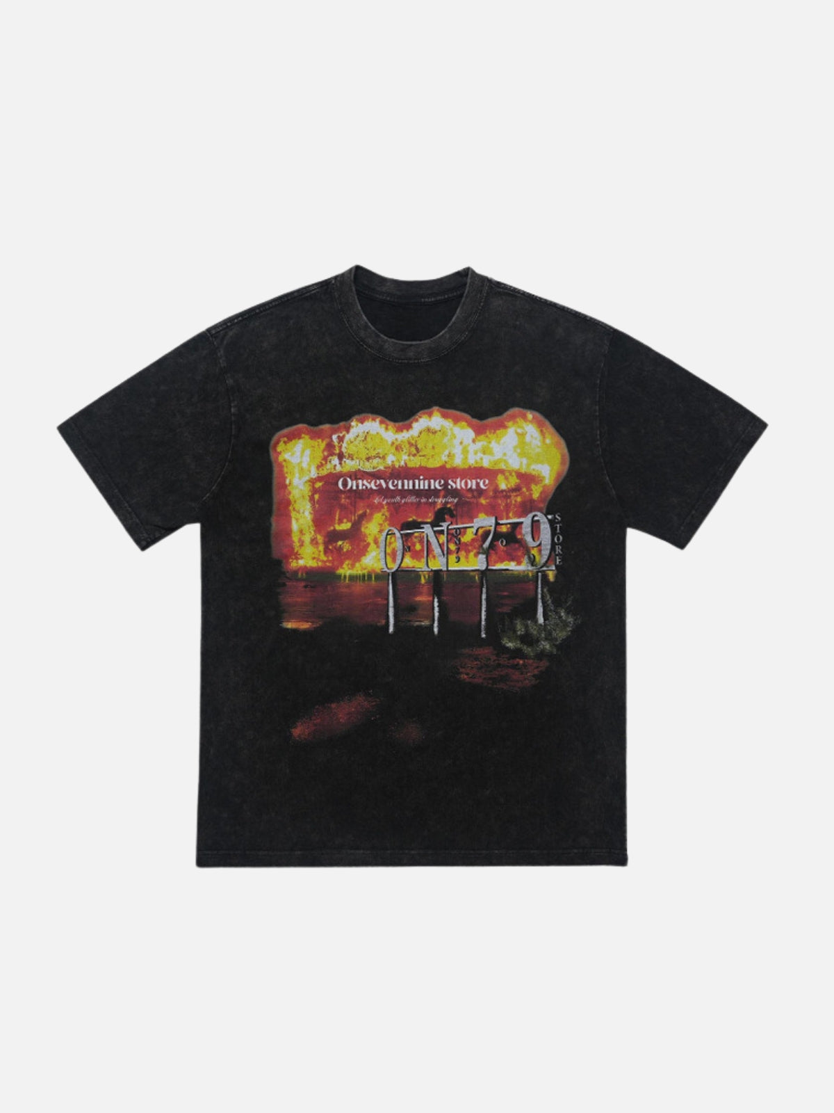 ONSTORE - Oversized Print T-Shirt Black | Teenwear.eu