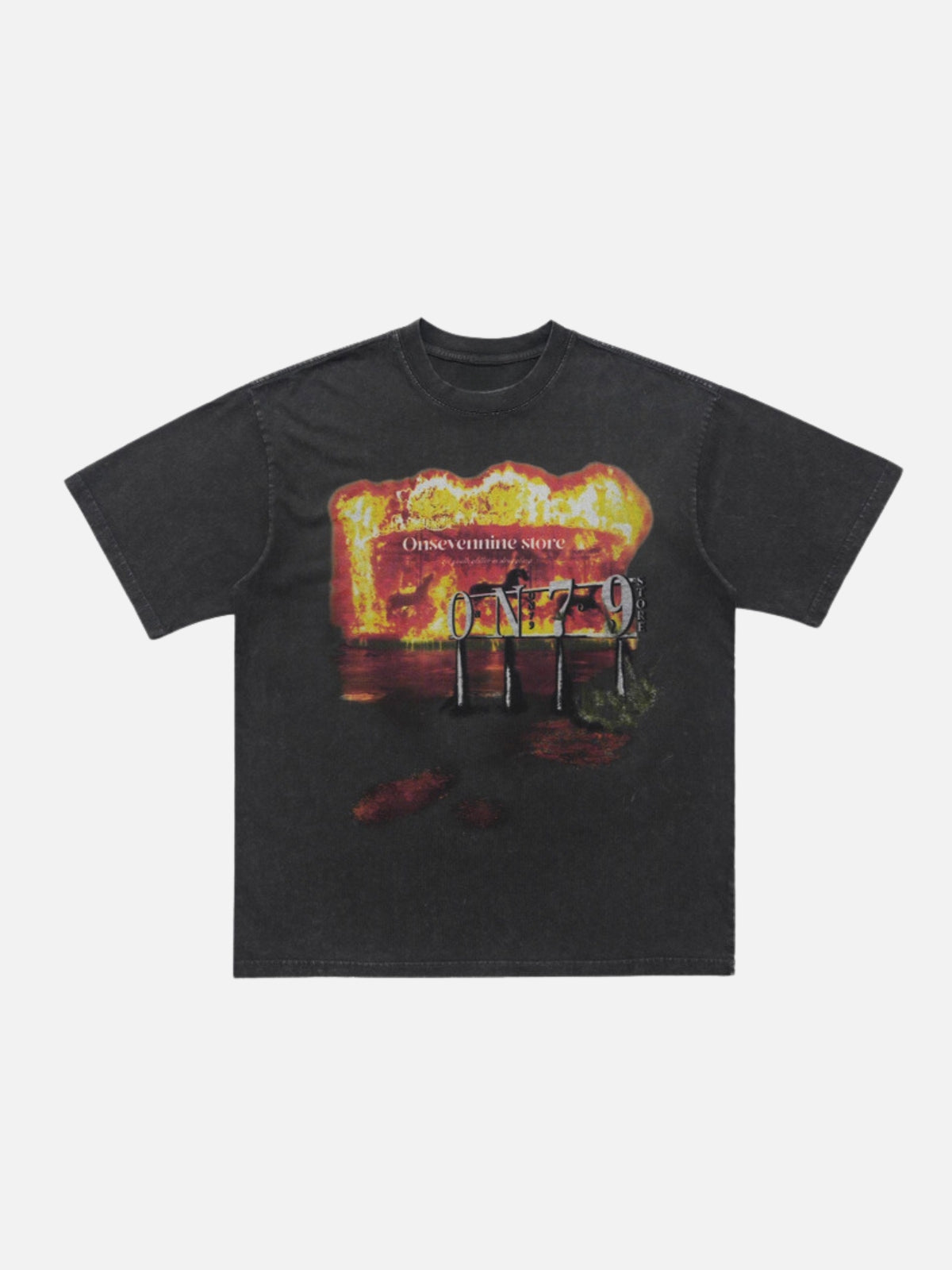 ONSTORE - Oversized Print T-Shirt Grey | Teenwear.eu