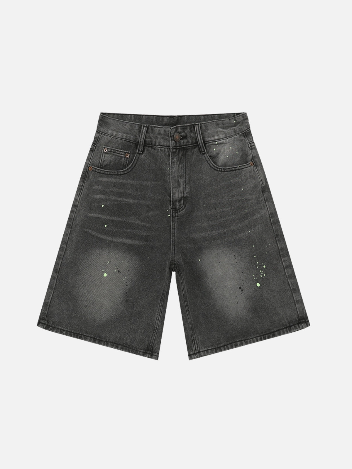 PAINTDOTS - Regular Basic Denim Shorts Black | Teenwear.eu