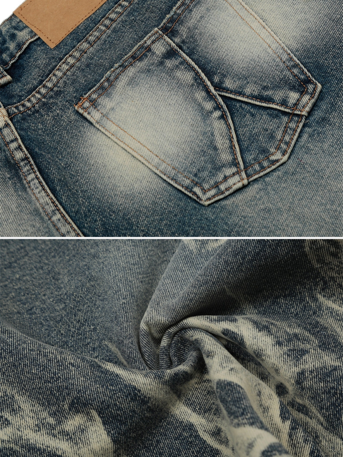 BLAU FLAMES - Baggy Graphic Jorts | Teenwear.eu