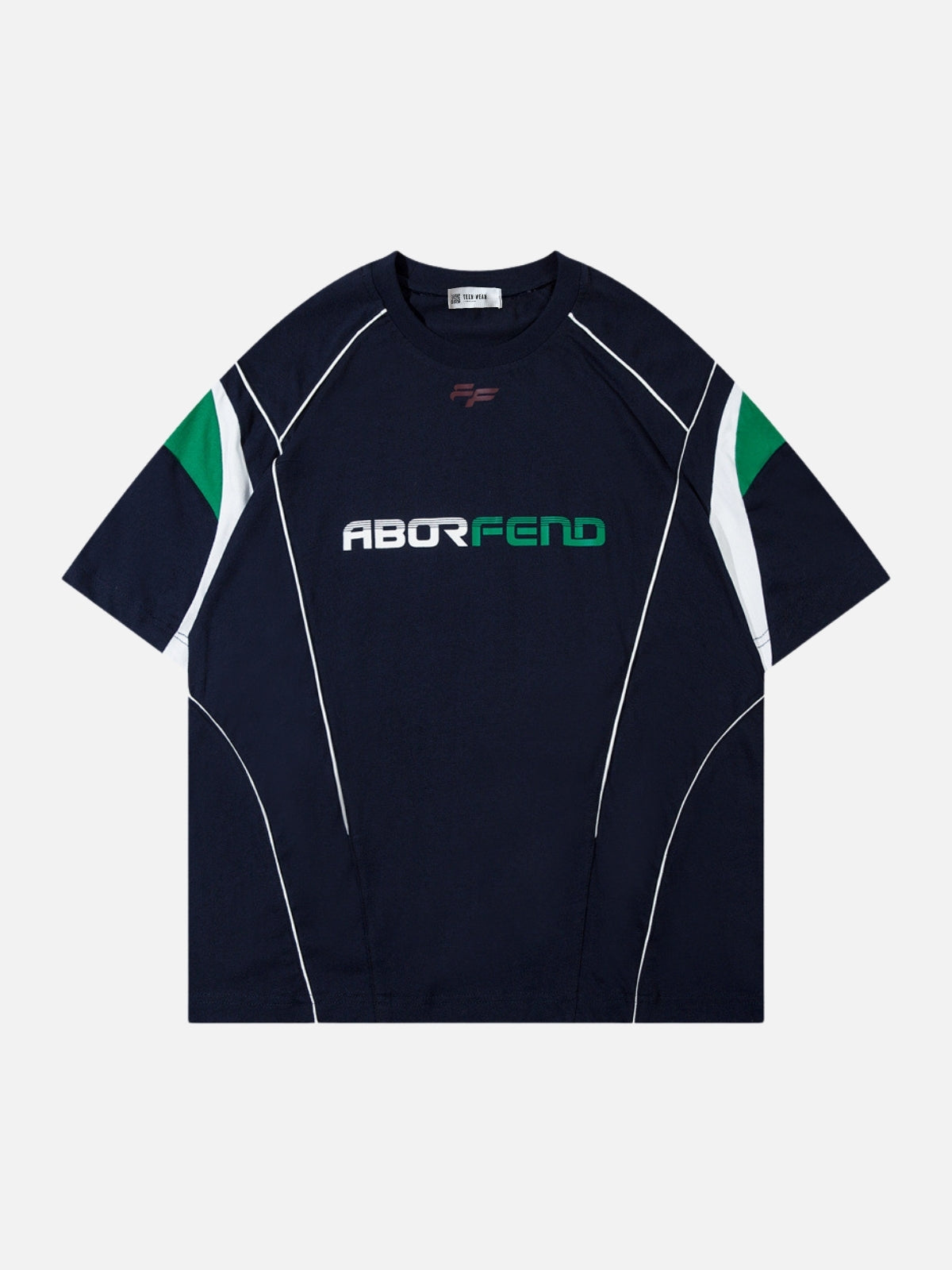 FEND - Oversized Print T-shirt Blue | Teenwear.eu