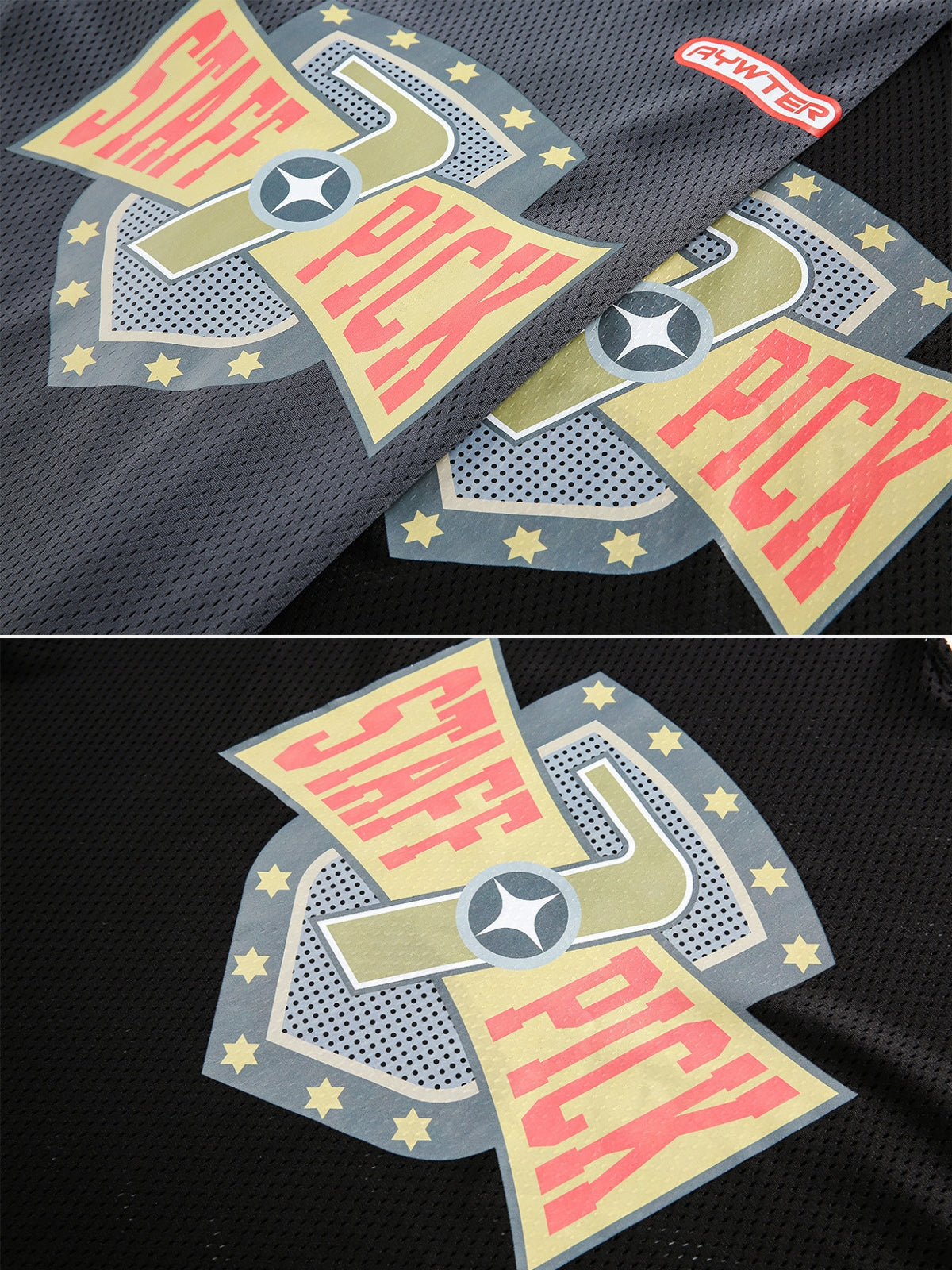 STAFF7PICK - Oversized Print Long Sleeve Jersey | Teenwear.eu