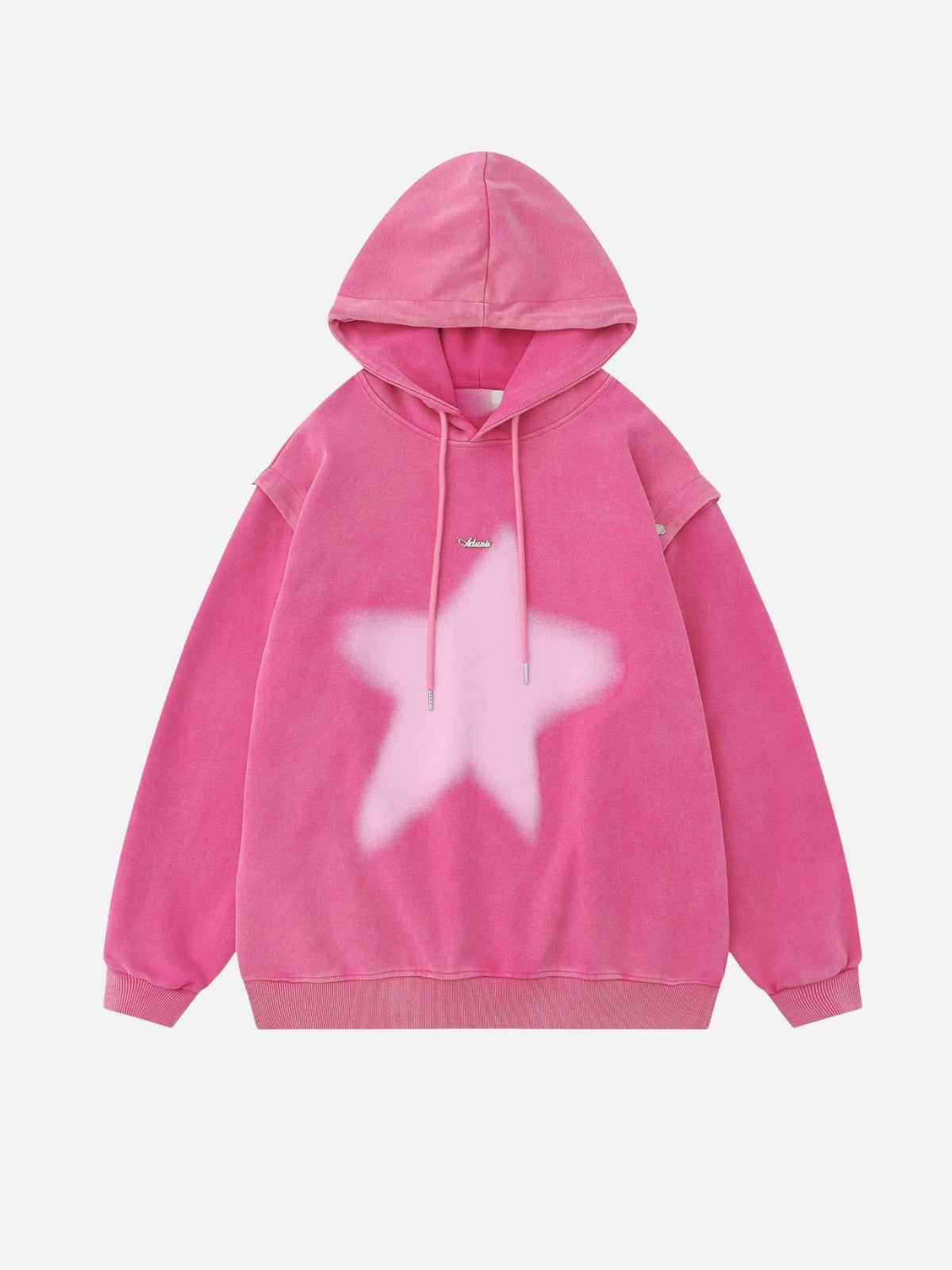 ADUNAT - Oversized Print Hoodie Pink | Teenwear.eu