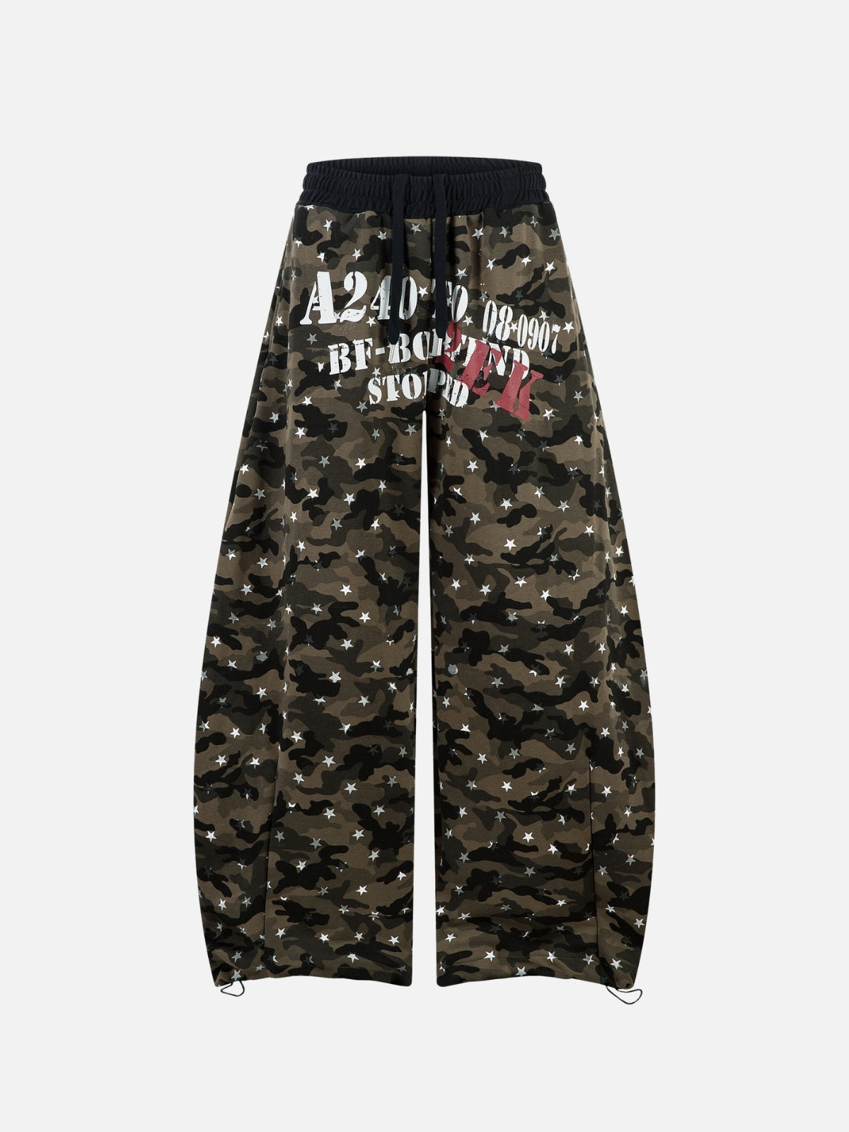 GANGIEZ - Loose Graphic Camo Sweatpants Camo | Teenwear.eu