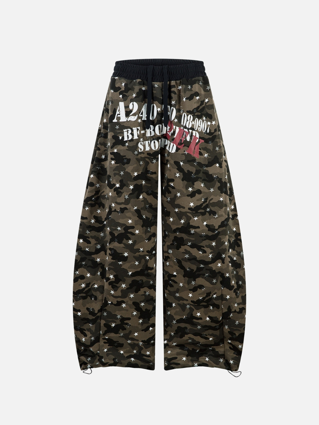 GANGIEZ - Loose Graphic Camo Sweatpants Camo | Teenwear.eu