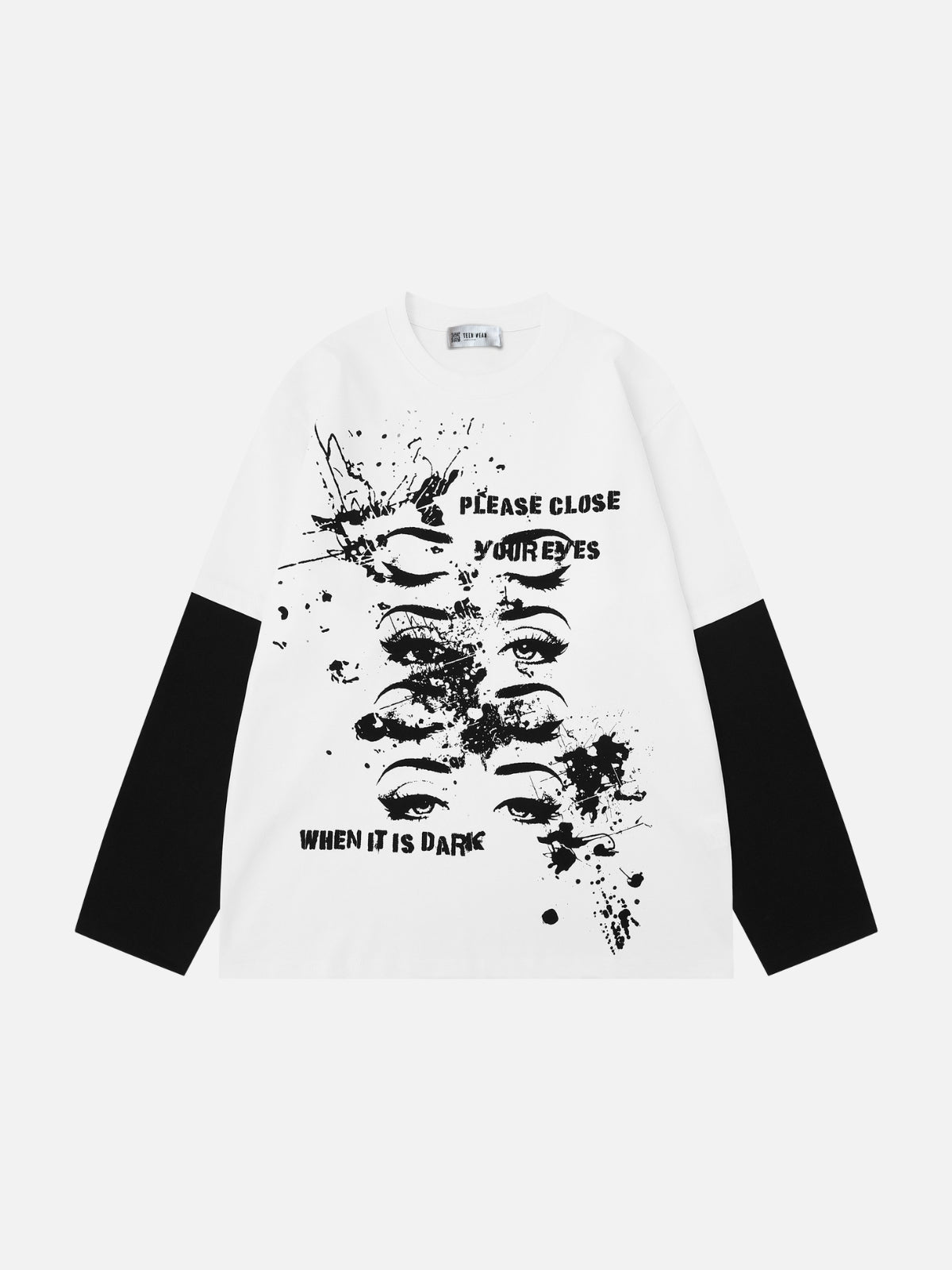 WATCHY - Oversized Print T-Shirt White | Teenwear.eu