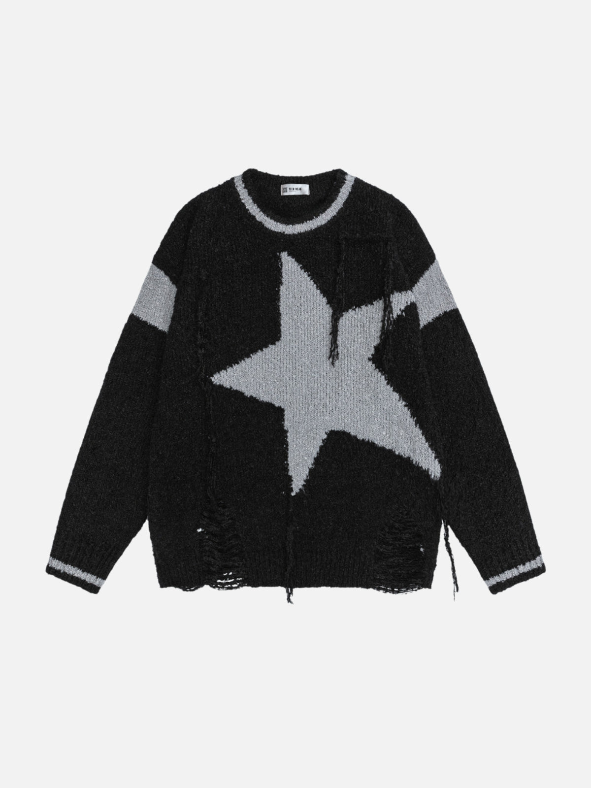 STARSE - Oversized Graphic Sweater Black | Teenwear.eu