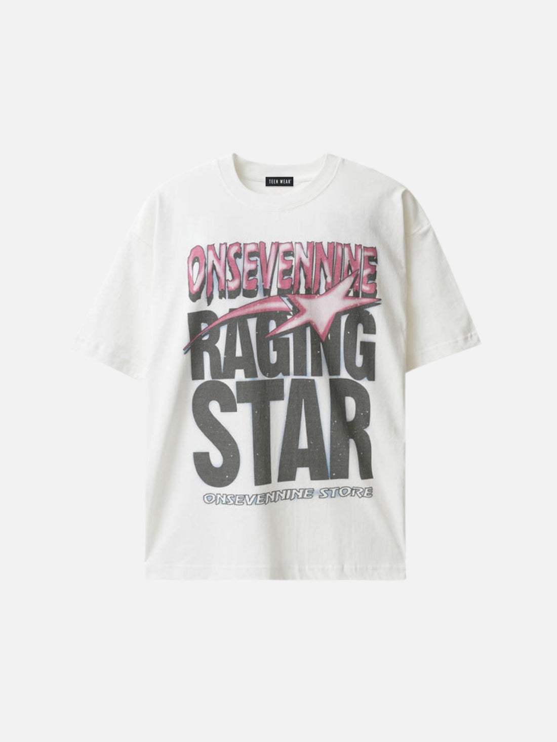 RAGING - Oversized Print T-Shirt Black | Teenwear.eu