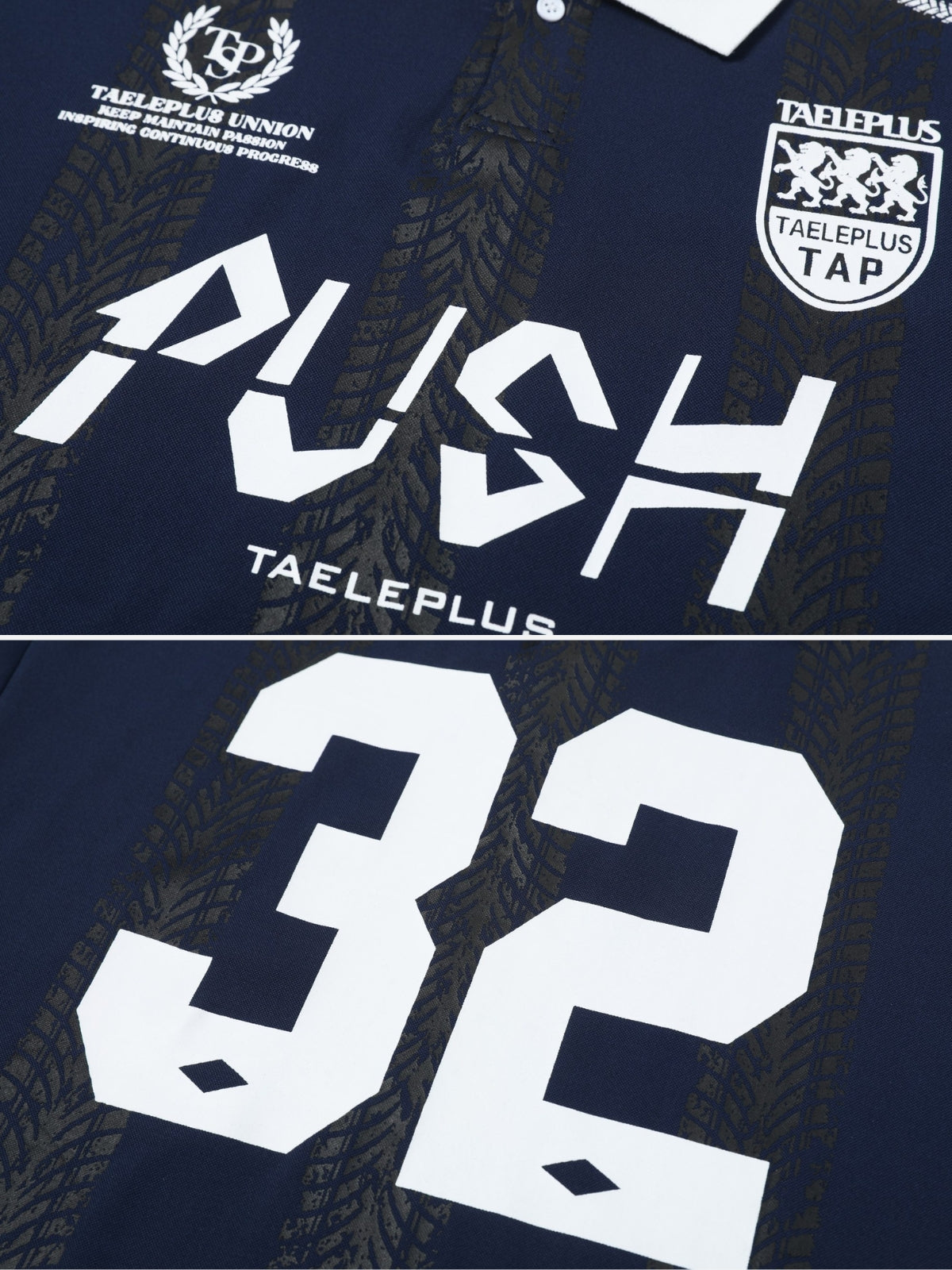 PUSH - Oversized Graphic Polo T-Shirt | Teenwear.eu