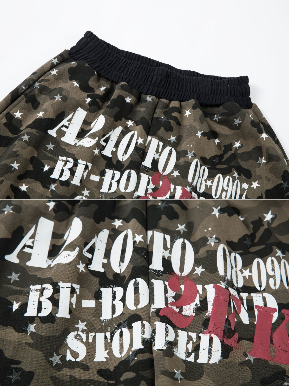 GANGIEZ - Loose Graphic Camo Sweatpants | Teenwear.eu