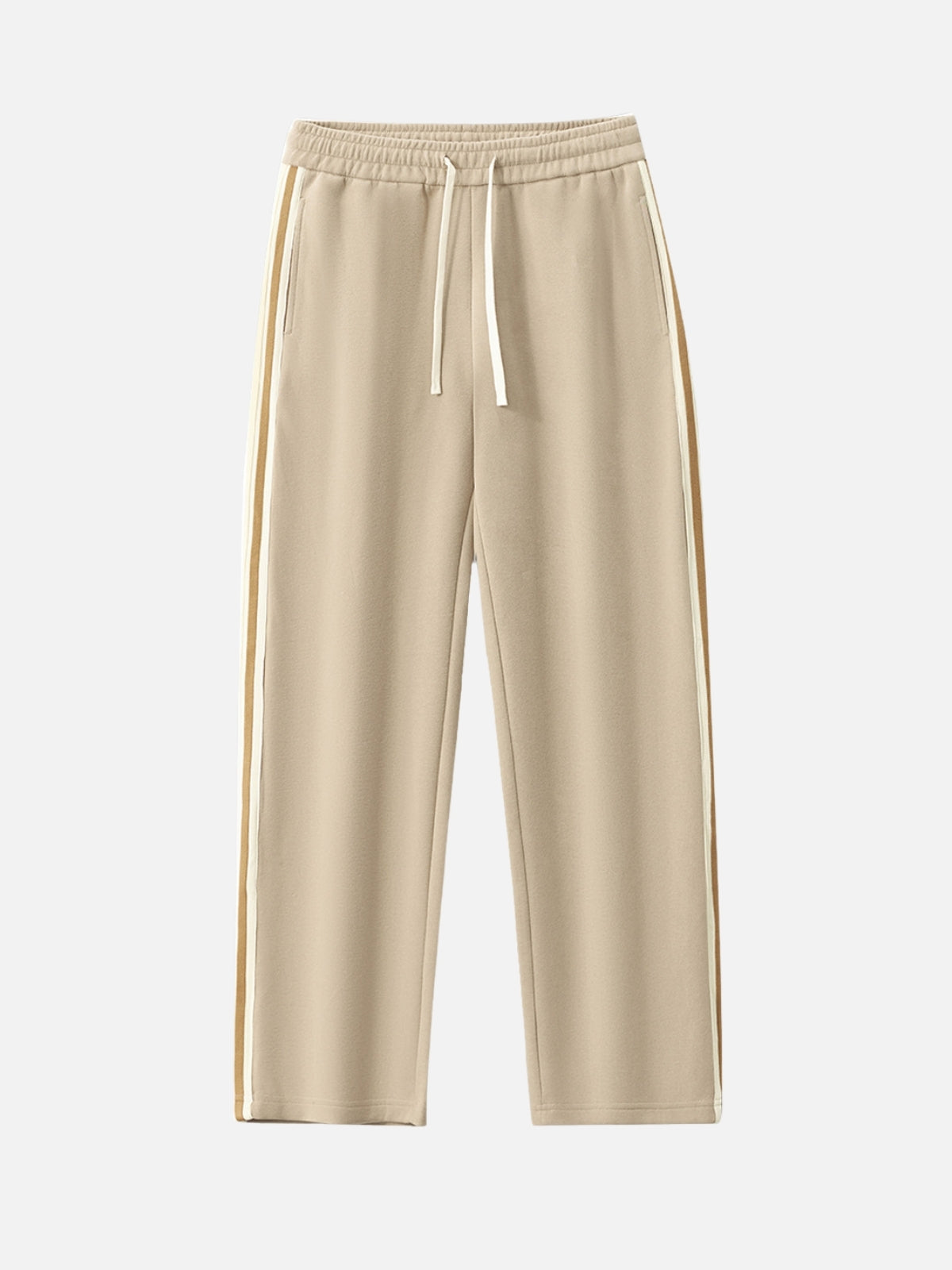 ABYSS - Loose Basic Flared Sweatpants Beige | Teenwear.eu