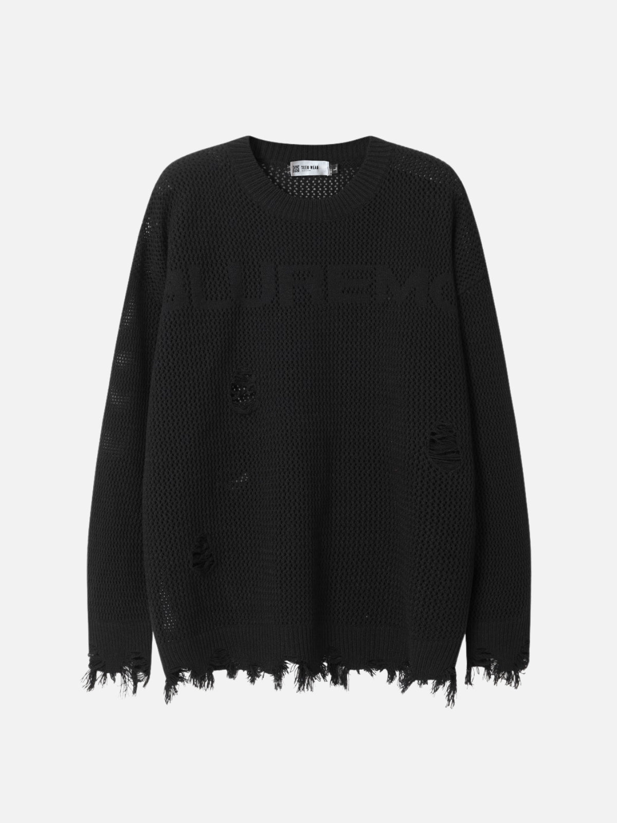 TIGHTLE - Oversized Basic Sweater Black | Teenwear.eu