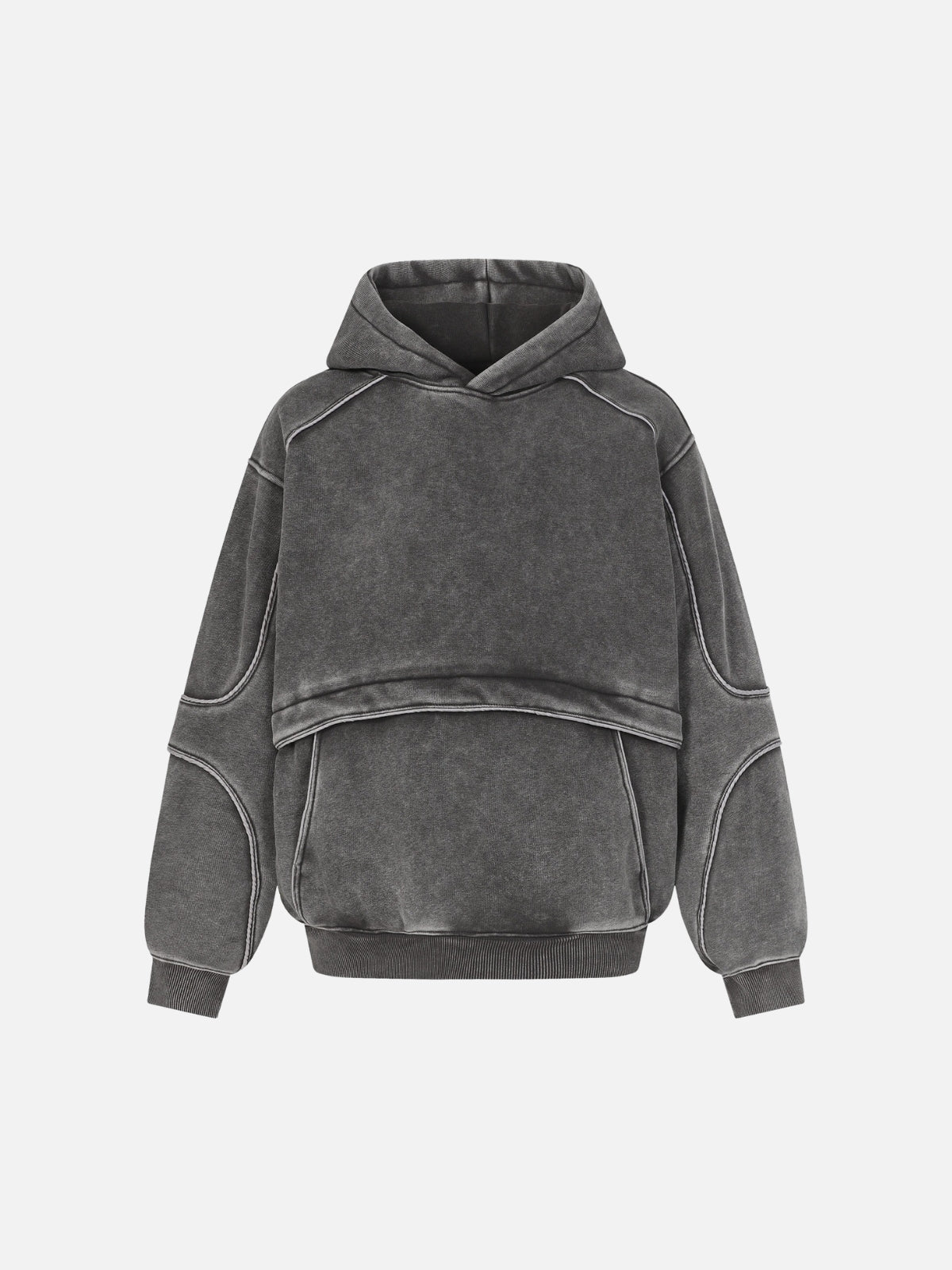 KLIMO - Embroidered Oversized Hoodie Grey | Teenwear.eu