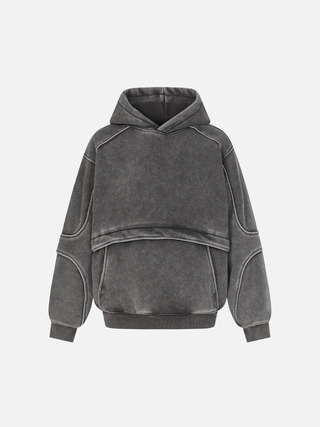 KLIMO - Embroidered Oversized Hoodie Grey | Teenwear.eu