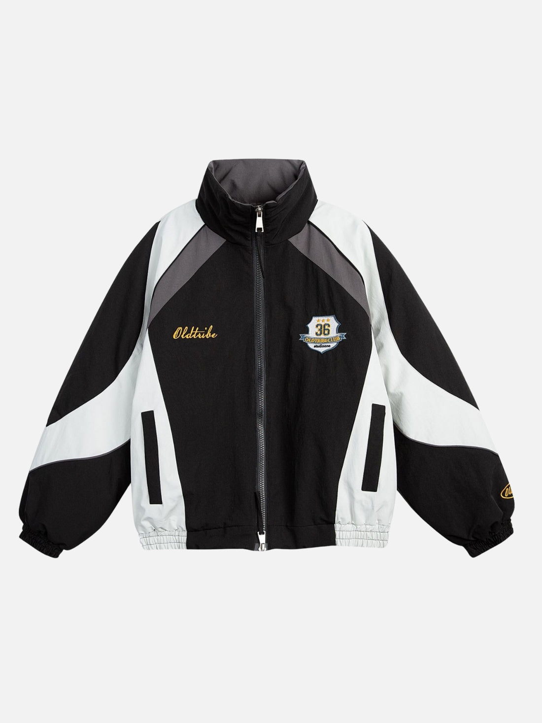 OLD VIBE - Vintage Embroidered Jacket White | Teenwear.eu