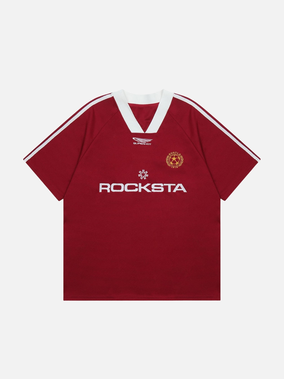 ROCKSTA - Oversized Print T-Shirt Jersey Red | Teenwear.eu