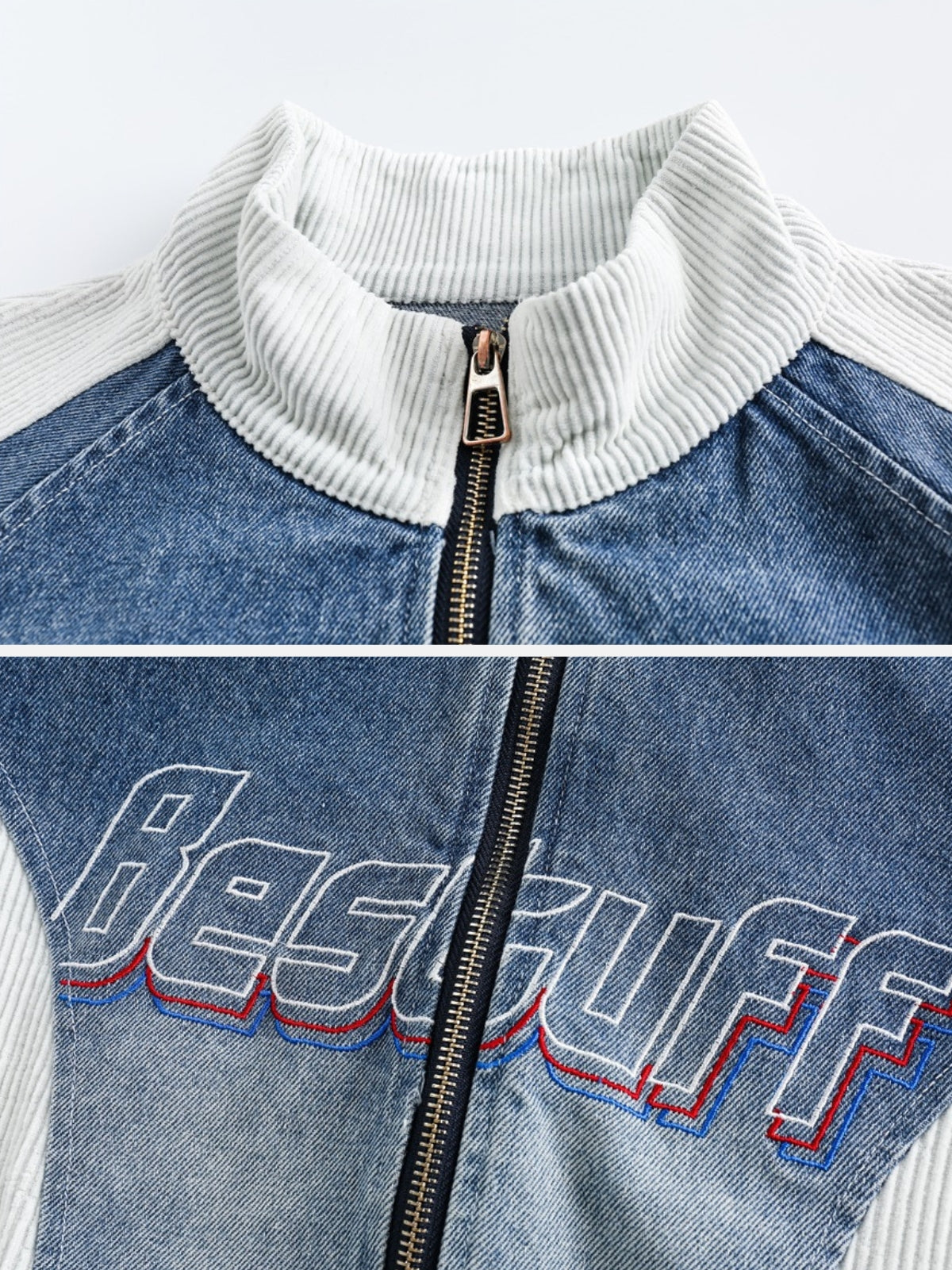 BESTUFF - Denim Patchwork Jacket | Teenwear.eu