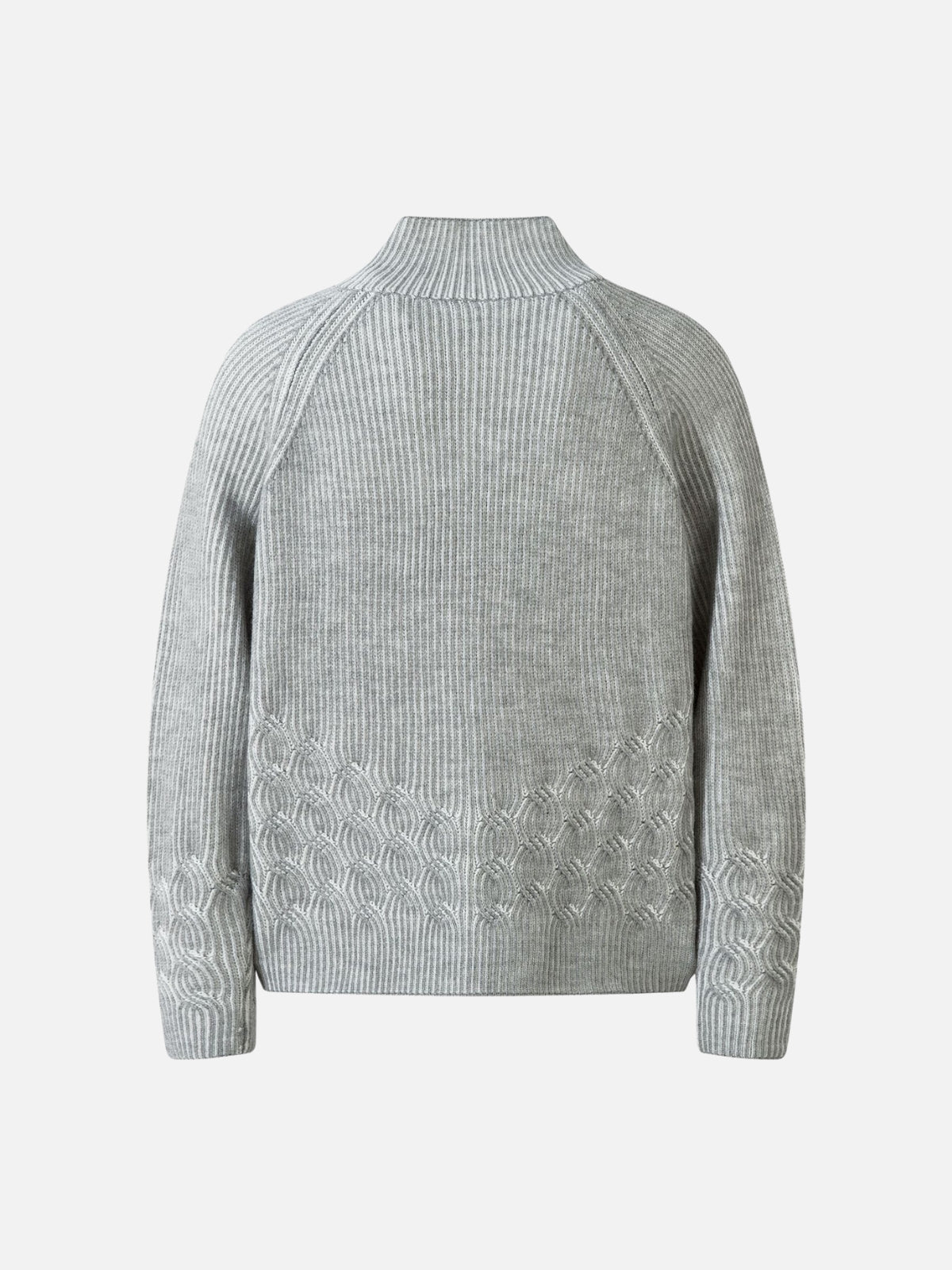 KIDRI - Oversized Basic Washed Zipper Sweater | Teenwear.eu
