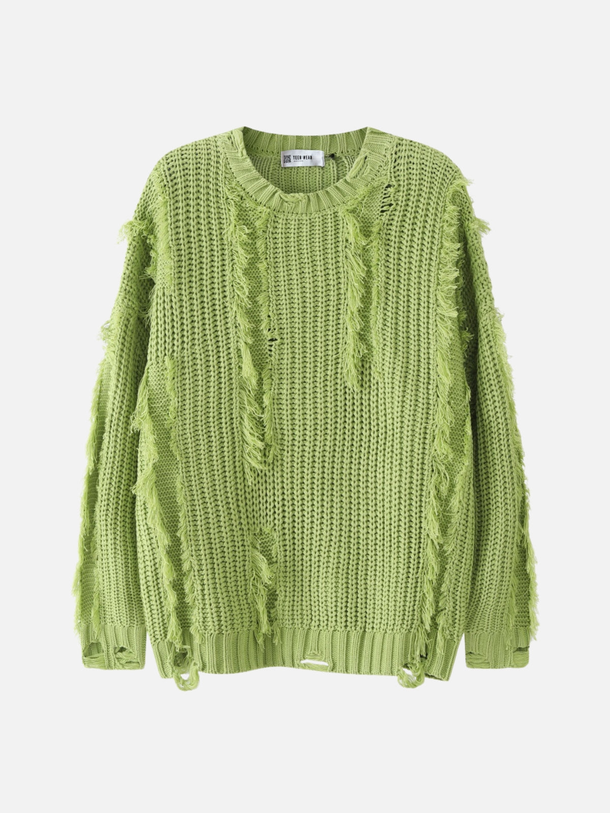 NITES - Oversized Embroidered Sweater Green | Teenwear.eu