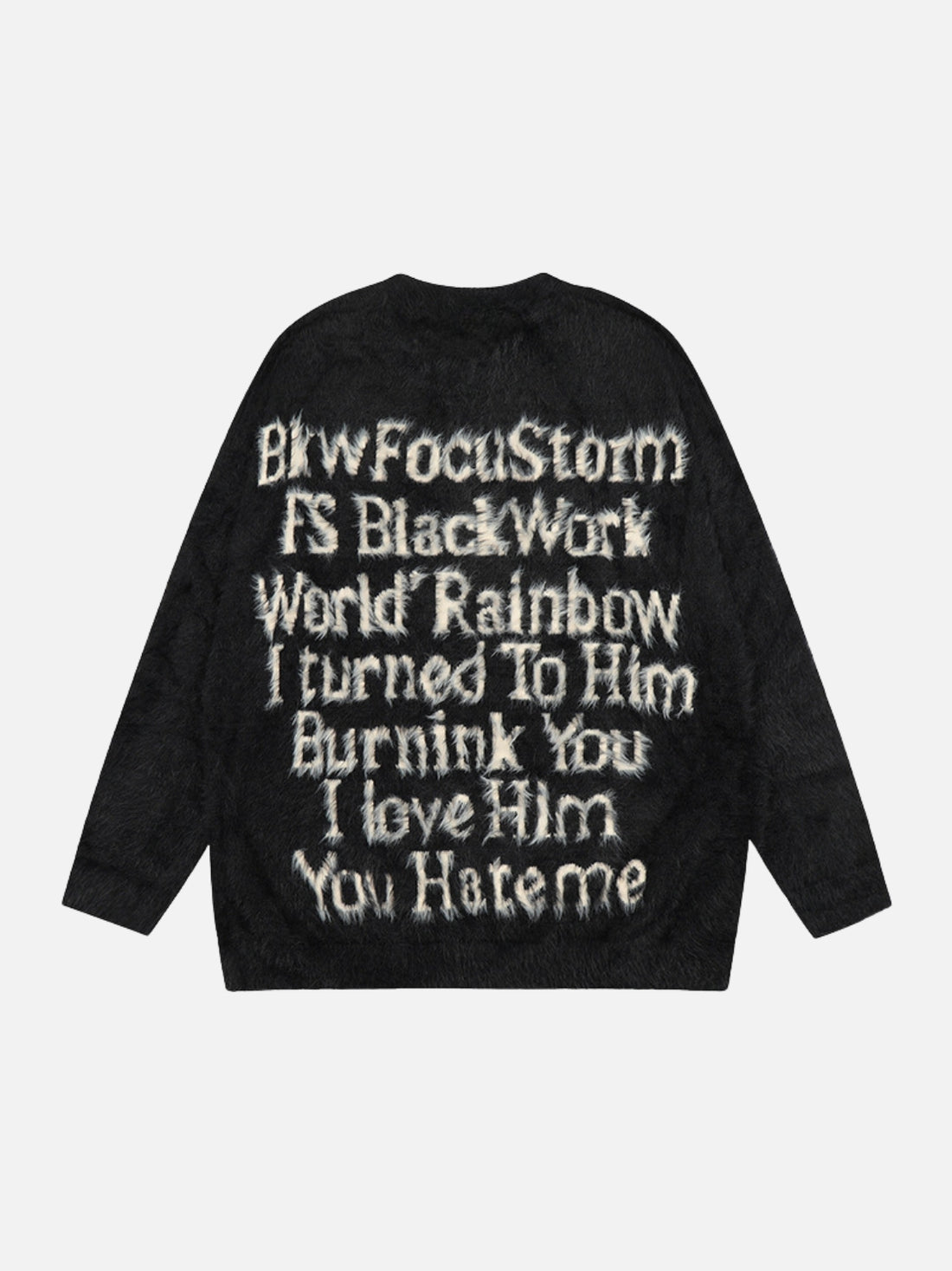 FOCUS STORM - Oversized Graphic Sweater Beige | Teenwear.eu