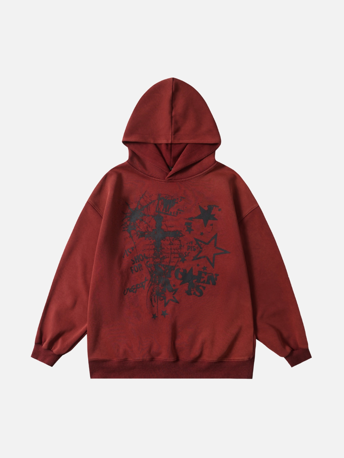STREKZ – Oversized Graphic Hoodie Red | Teenwear.eu