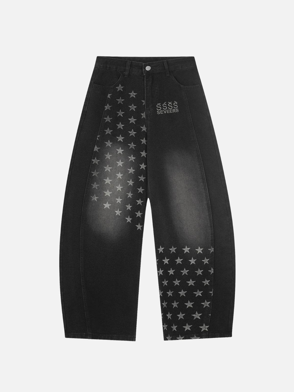 ASTROZY - Baggy Print Jeans