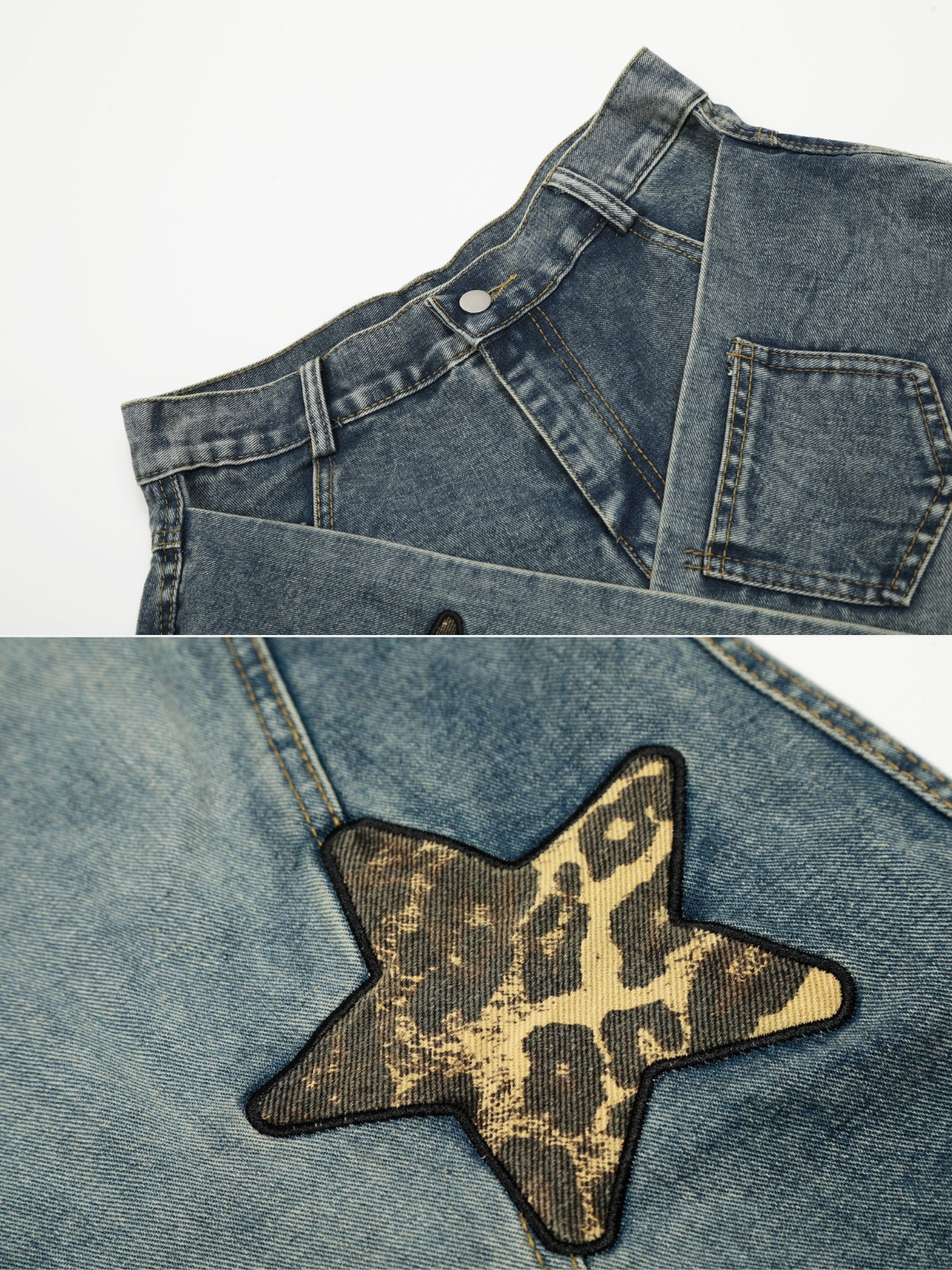 WRAPSY – Baggy Embroidered Jeans | Teenwear.eu