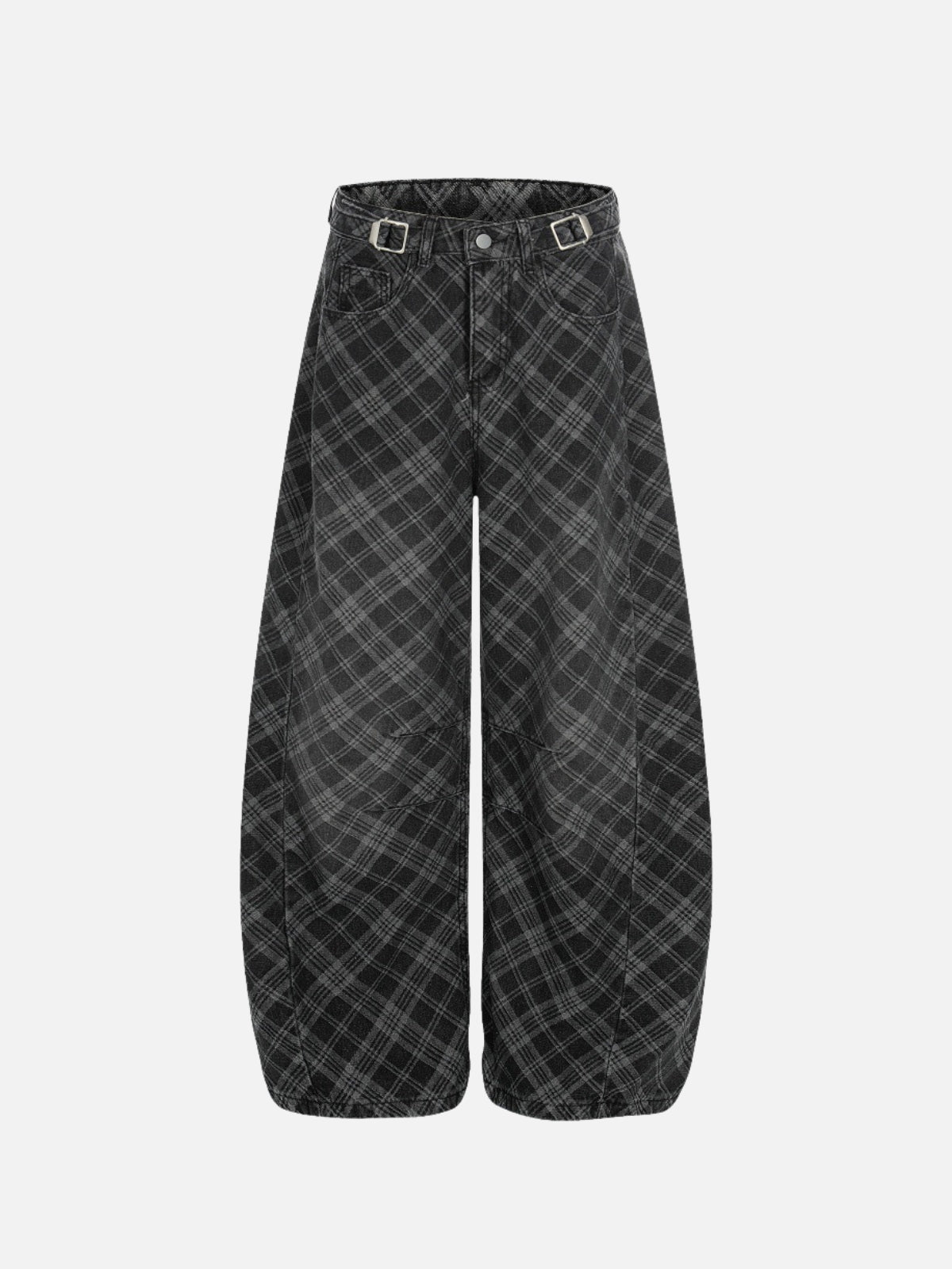 CHECKR - Baggy Print Jeans Black | Teenwear.eu