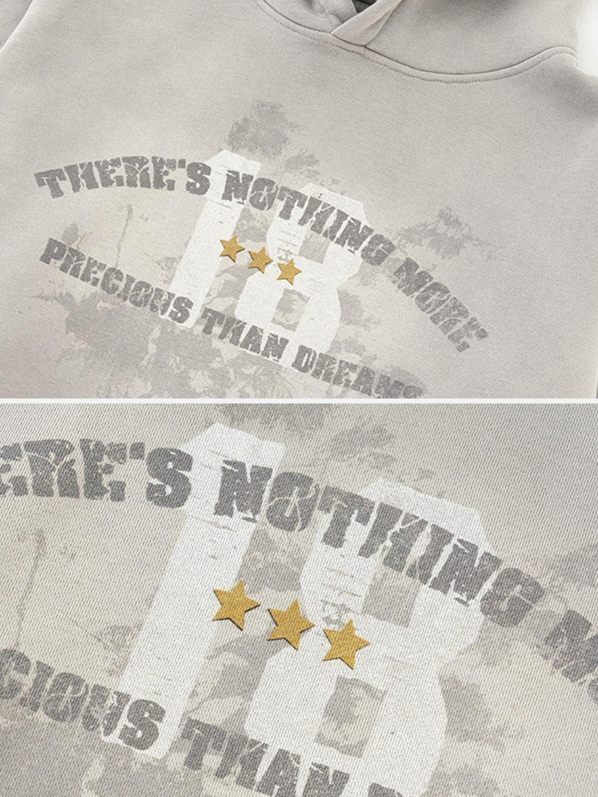 PRECIOUS – Oversized Print Washed Hoodie | Teenwear.eu