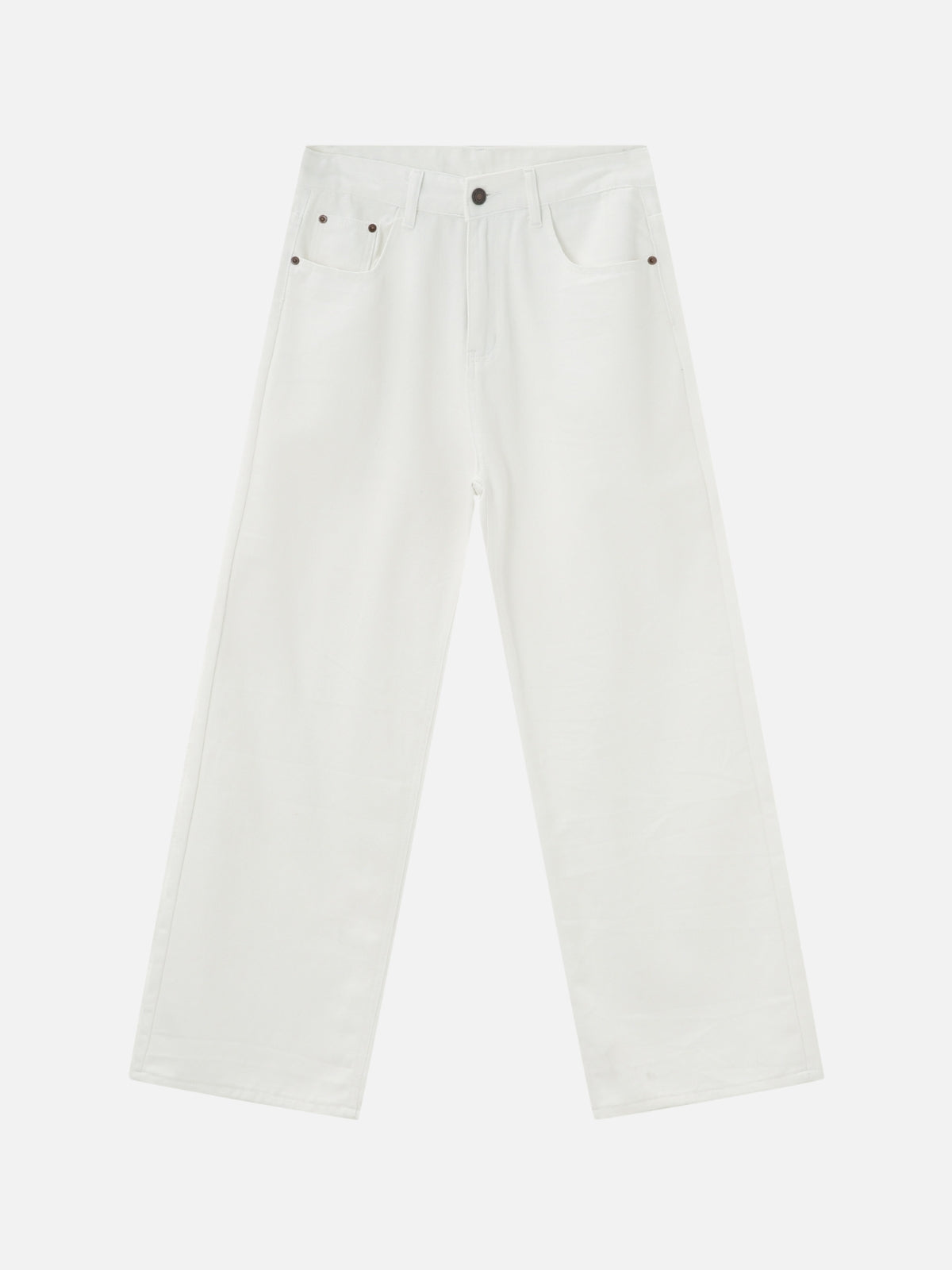 WHITIES - Baggy Basic Jeans White | Teenwear.eu