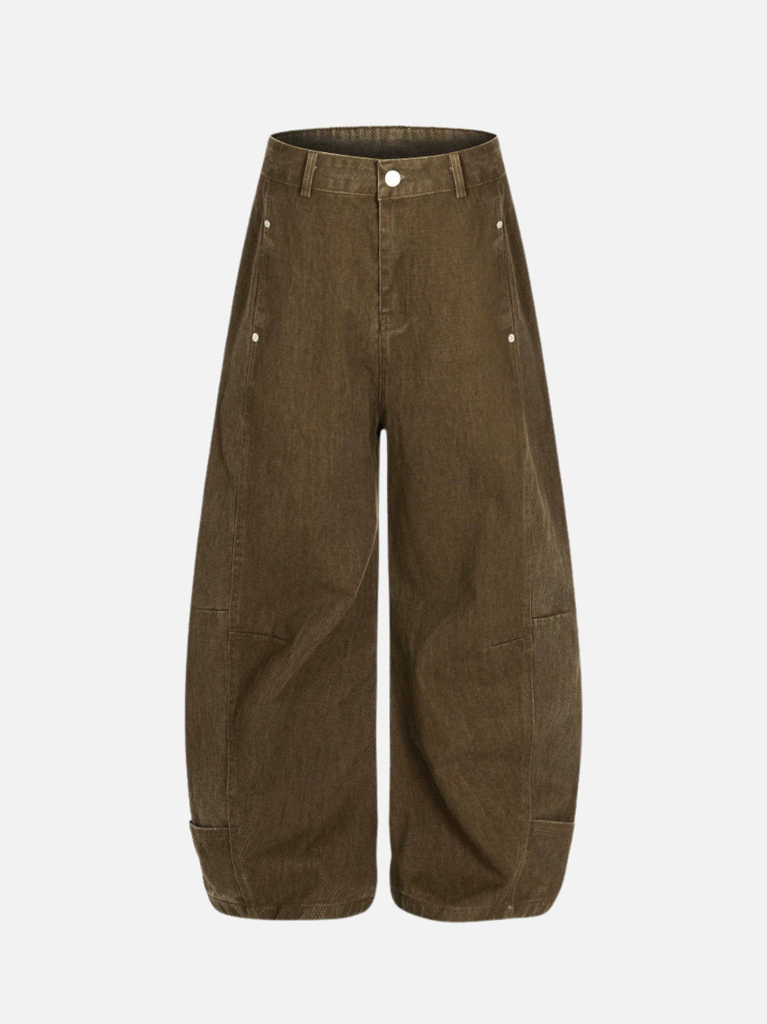 EARTHY - Baggy Basic Cargos Brown | Teenwear.eu