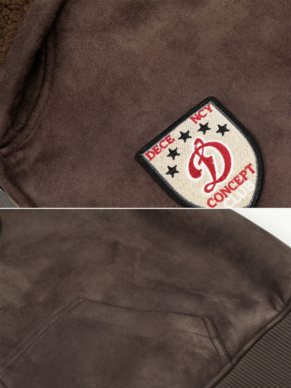 MUDSY – Oversized Embroidered Suede Jacket | Teenwear.eu