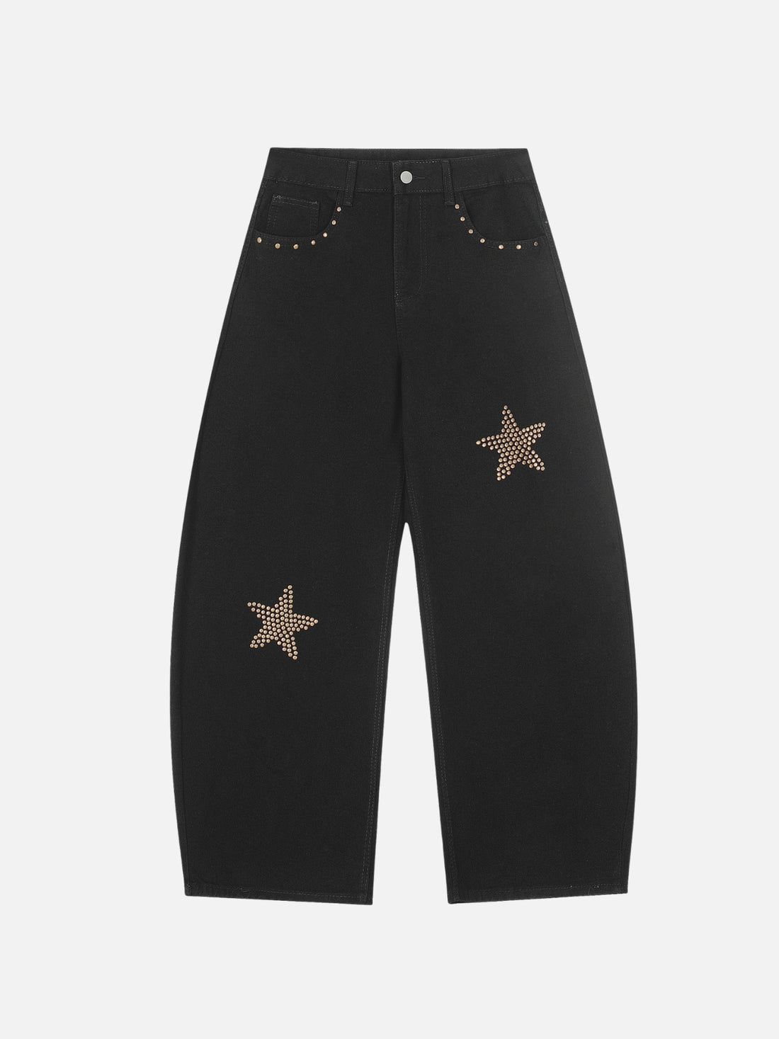 COSMIC STAR - Baggy Graphic Jeans Black | Teenwear.eu
