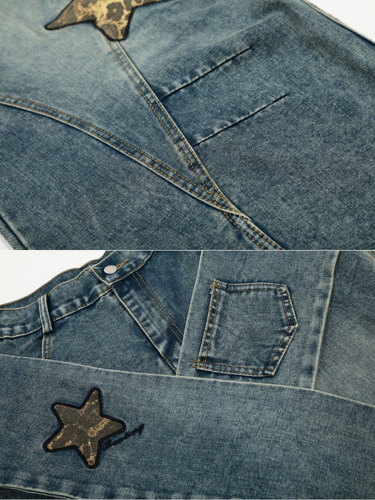 WRAPSY – Baggy Embroidered Jeans | Teenwear.eu