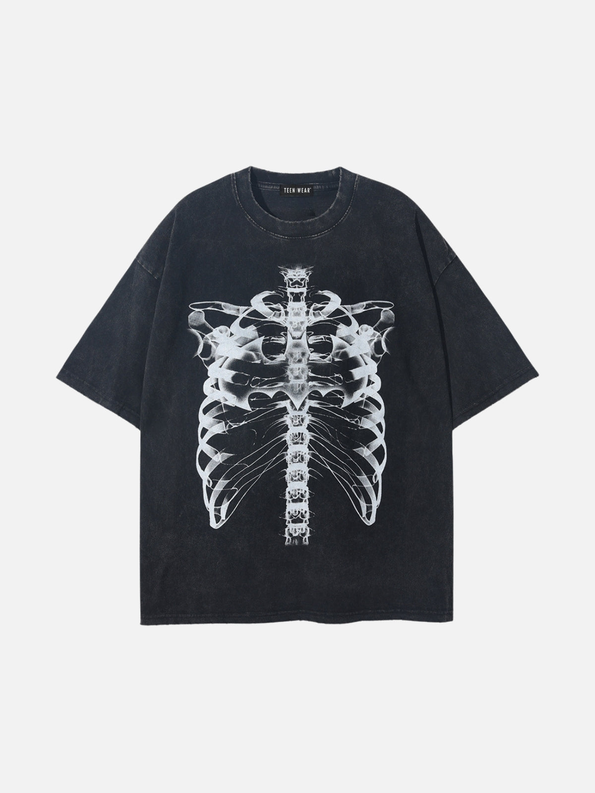 XRAY - Oversized Print T-Shirt Washed Black | Teenwear.eu