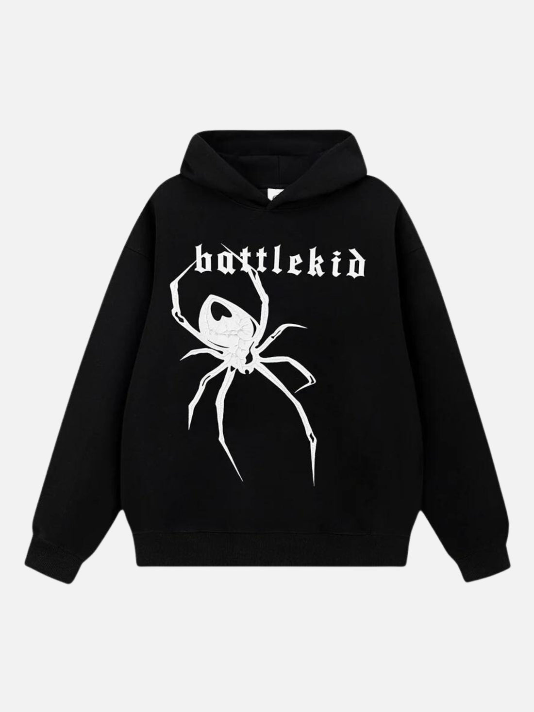 BATTLEKID - Oversized Print Hoodie Black | Teenwear.eu