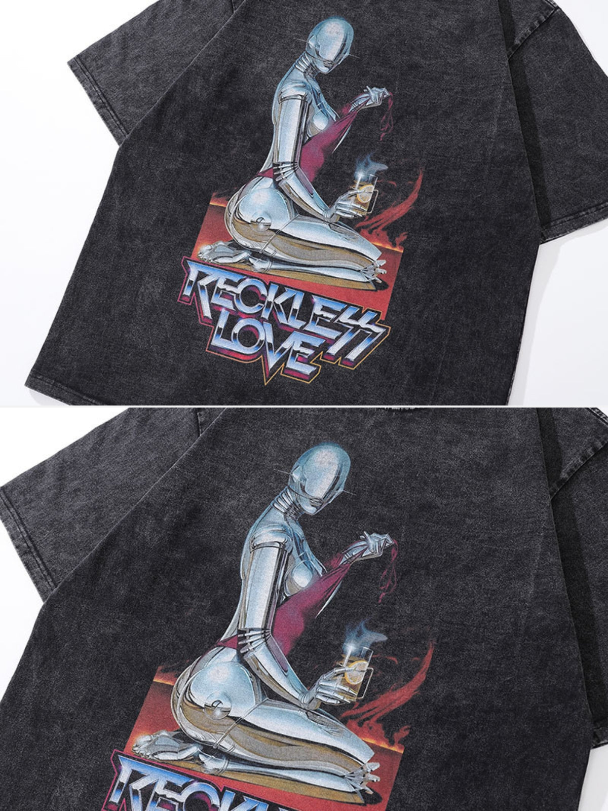 RECKLESS LOVE - Oversized Print T-shirt | Teenwear.eu