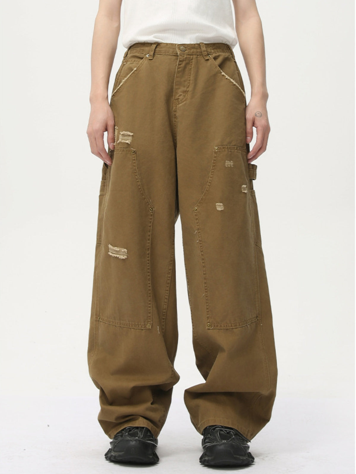 BLAKENED - Baggy Basic Cargo Jeans | Teenwear.eu