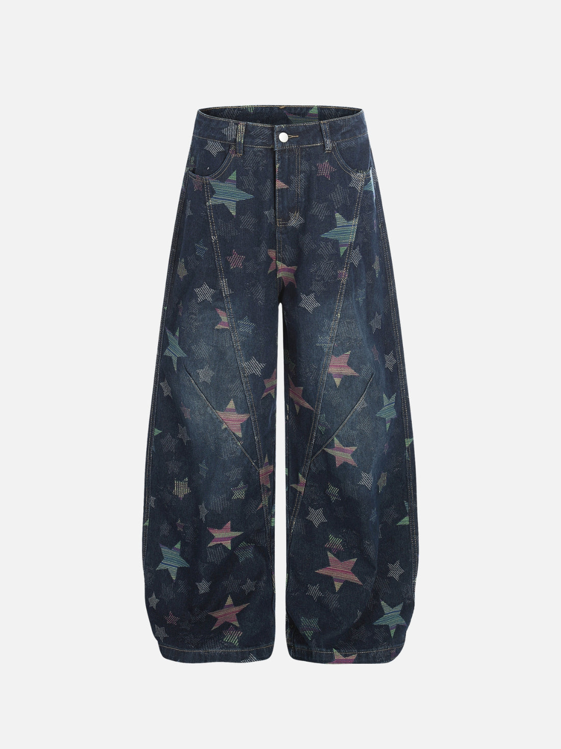 PRESTAR - Baggy Graphic Jeans Dark Blue | Teenwear.eu