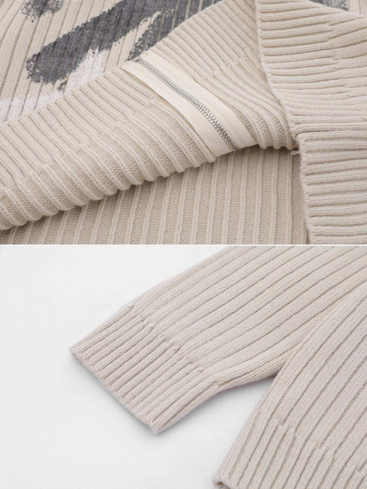 BU STAR - Oversized Graphic Zip Up Sweater | Teenwear.eu