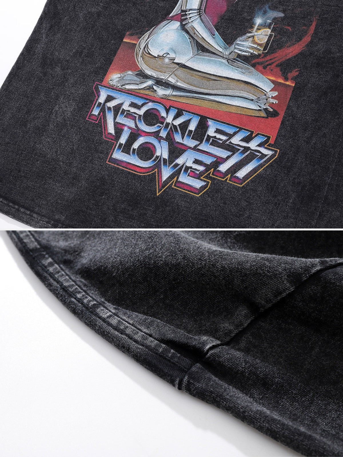 RECKLESS LOVE - Oversized Print T-shirt | Teenwear.eu