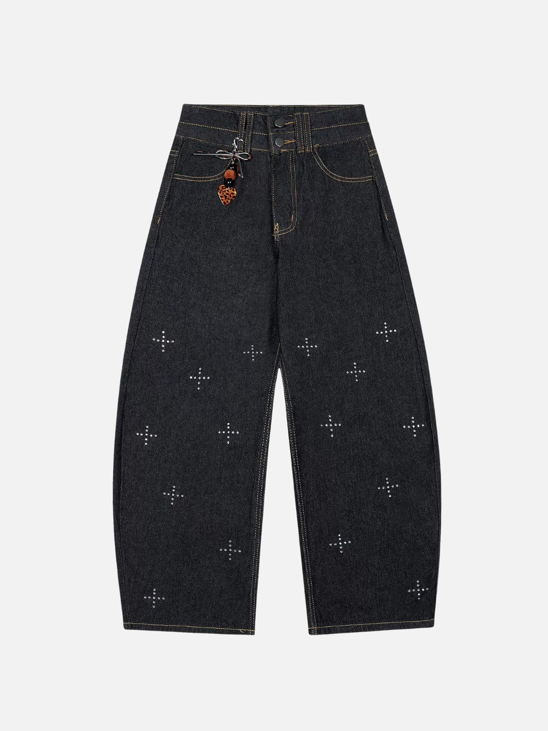 KARMIC - Baggy Embroidered Jeans | Teenwear.eu