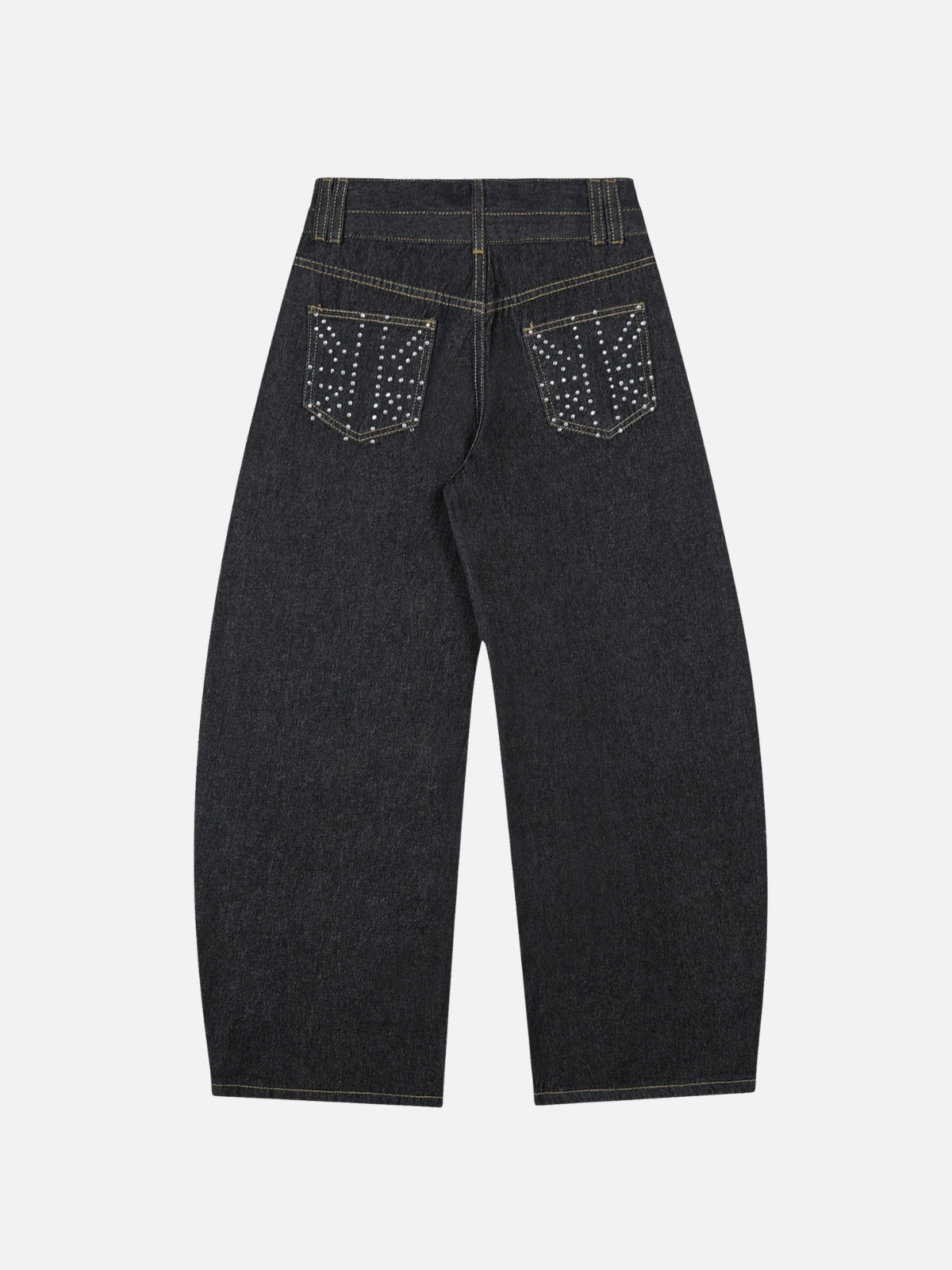 KARMIC - Baggy Embroidered Jeans Blue | Teenwear.eu