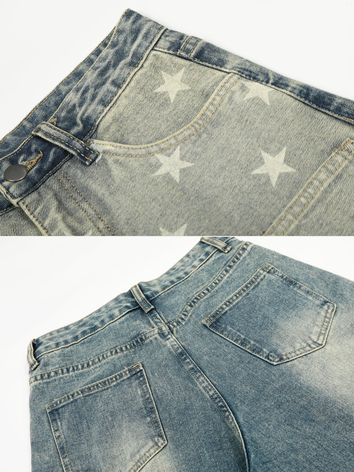 STARGAZING - Baggy Embroidered Graphic Jeans | Teenwear.eu