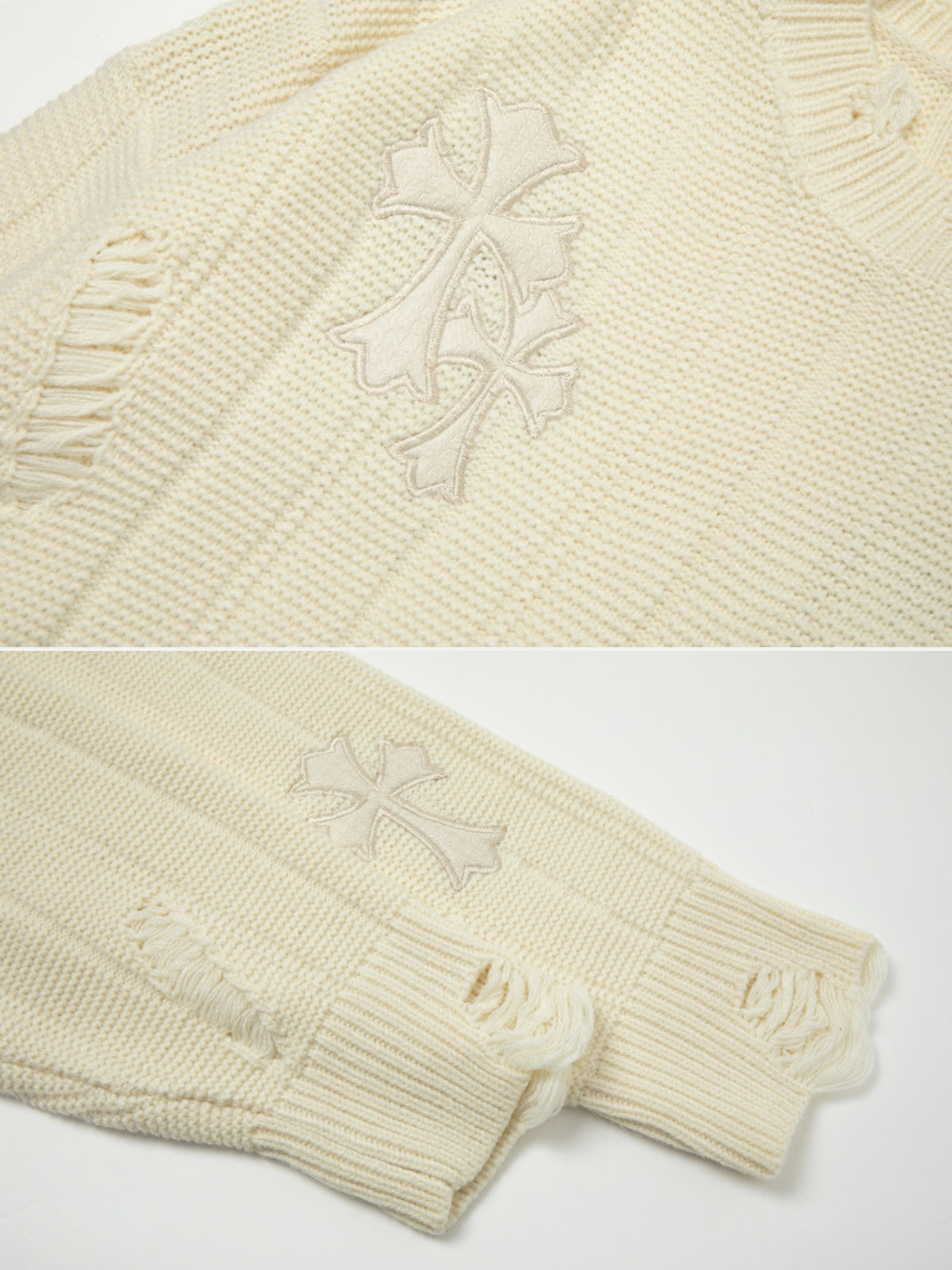 CROSSY - Oversized Embroidered Sweater | Teenwear.eu