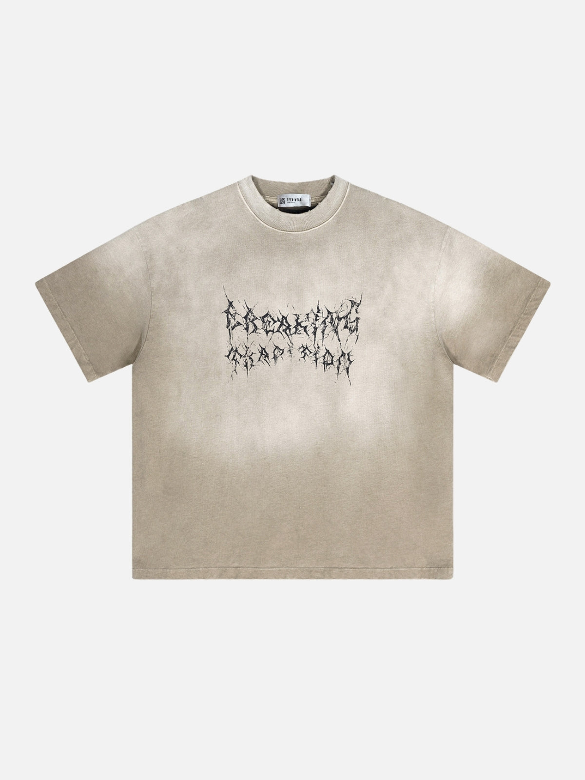 FREAKING - Oversized Print T-shirt Beige | Teenwear.eu
