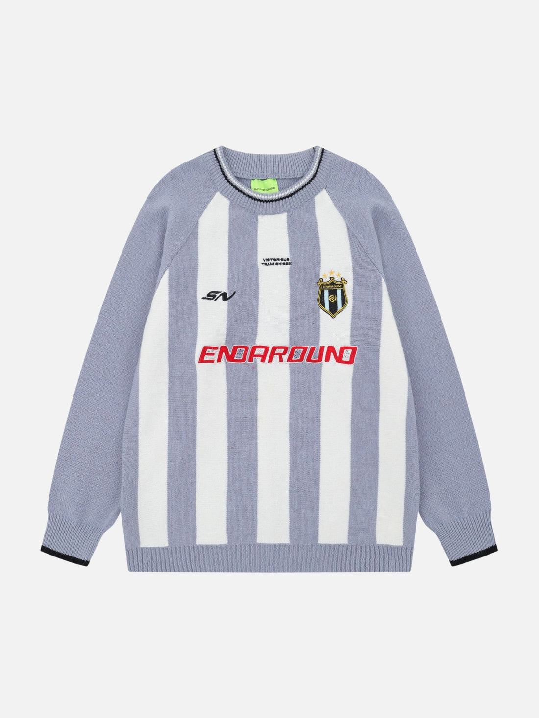 VICTOR - Oversized Graphic Sweater Blue | Teenwear.eu