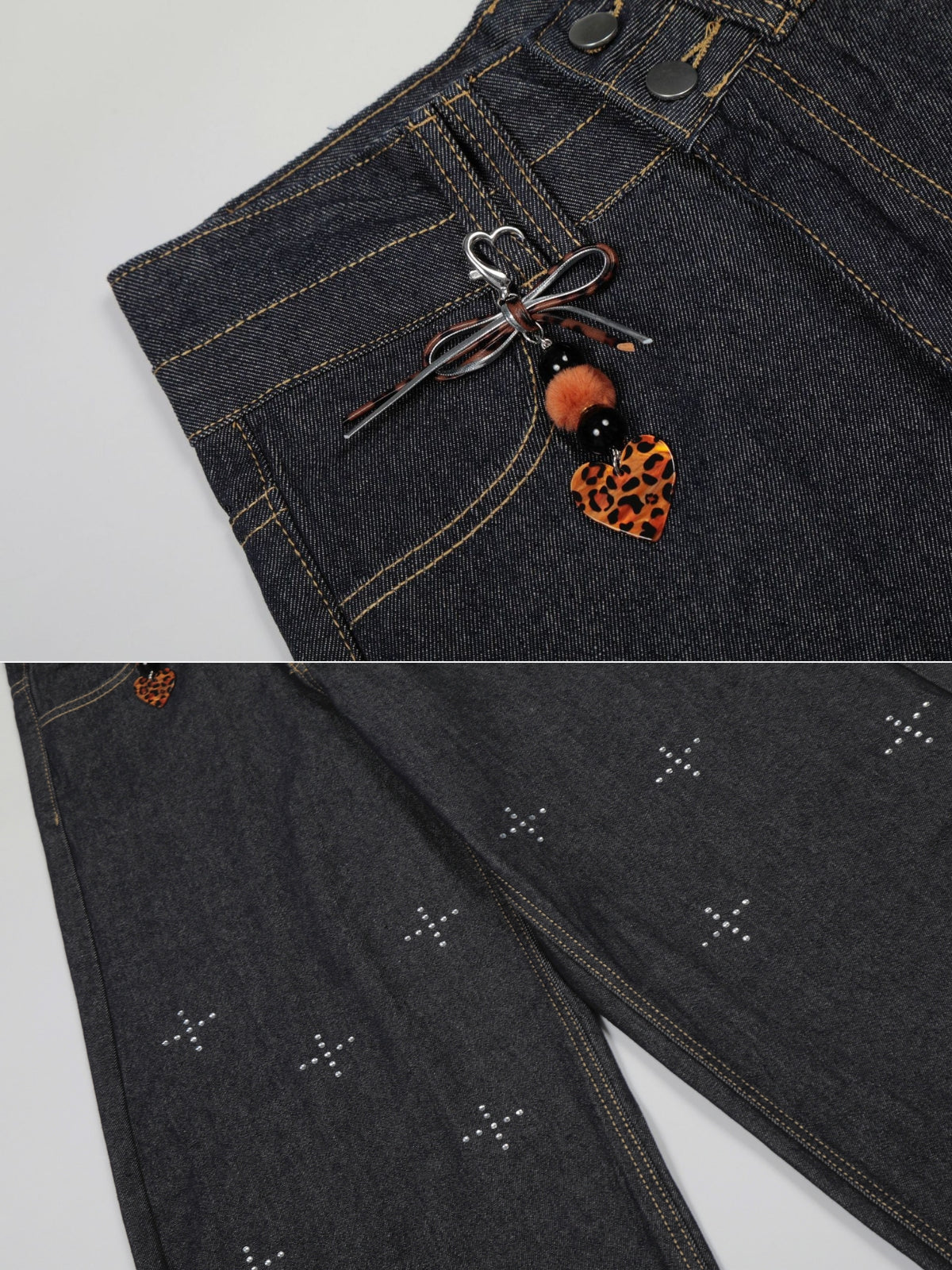 KARMIC - Baggy Embroidered Jeans | Teenwear.eu